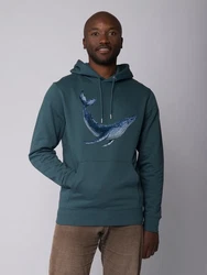 wat? Apparel Hoodie Wal Grün/Türkis/Dunkelgrün