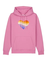 wat? Apparel Hoodie Rainbow Heart Regenbogen