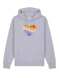 wat? Apparel Hoodie Rainbow Heart Regenbogen