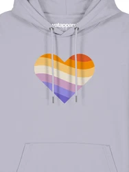 wat? Apparel Hoodie Rainbow Heart Regenbogen