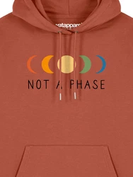wat? Apparel Hoodie Not a Phase Rot/Orange/Braun