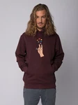 wat? Apparel Hoodie Spread Love Dunkelrot/Bordeaux