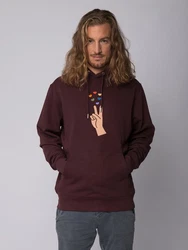 wat? Apparel Hoodie Spread Love Dunkelrot/Bordeaux