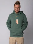 wat? Apparel Hoodie Spread Love Grün/Dunkelgrün
