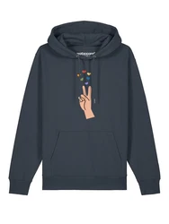 wat? Apparel Hoodie Spread Love Hellgrau/Dunkelgrau/Grau/Hellblau/Dunkelblau