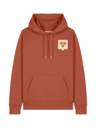 wat? Apparel Hoodie Von Herzen Orange/Rot