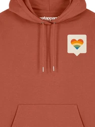 wat? Apparel Hoodie Von Herzen Orange/Rot