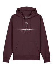 wat? Apparel Hoodie Lost in space Dunkelrot/Bordeaux/Lila