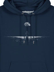 wat? Apparel Hoodie Lost in space Dunkelblau/Hellblau/Lila