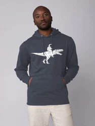wat? Apparel Hoodie Astronaut on T-Rex Dunkelblau/Dunkelgrau/Blau/Grau/Hellgrau