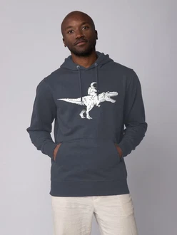 wat? Apparel Hoodie Astronaut on T-Rex Dunkelblau/Dunkelgrau/Blau/Grau/Hellgrau wat? Apparel Hoodie Astronaut on T-Rex Dunkelblau/Dunkelgrau/Blau/Grau/Hellgrau
