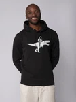 wat? Apparel Hoodie Astronaut on T-Rex Schwarz
