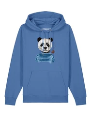 wat? Apparel Hoodie Panda Blau/Hellblau