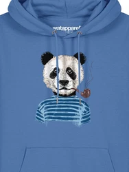 wat? Apparel Hoodie Panda Blau/Hellblau