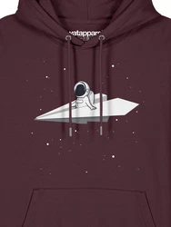 wat? Apparel Hoodie Fly me to the moon Dunkelrot/Bordeaux