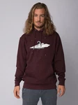 wat? Apparel Hoodie Fly me to the moon Dunkelrot/Bordeaux