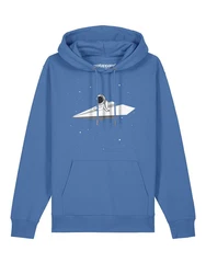 wat? Apparel Hoodie Fly me to the moon Blau