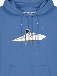 wat? Apparel Hoodie Fly me to the moon Blau