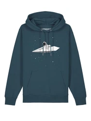 wat? Apparel Hoodie Fly me to the moon Dunkelgrün/Türkis/Grün/Blau
