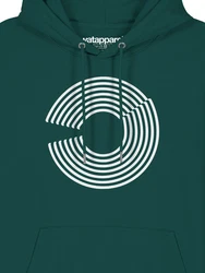 wat? Apparel Hoodie Abstract Dunkelgrün/Grün