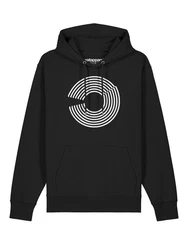 wat? Apparel Hoodie Abstract Schwarz