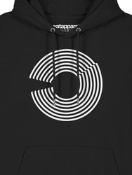 wat? Apparel Hoodie Abstract Schwarz