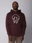 wat? Apparel Hoodie Smiley Bordeaux/Dunkelrot