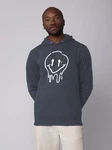 wat? Apparel Hoodie Smiley Dunkelblau/Dunkelgrau/Grau/Blau