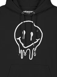 wat? Apparel Hoodie Smiley Schwarz