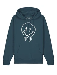 wat? Apparel Hoodie Smiley Türkis/Grün/Blau/Dunkelgrün