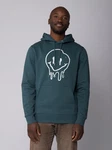 wat? Apparel Hoodie Smiley Türkis/Grün/Blau/Dunkelgrün
