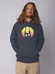 wat? Apparel Hoodie Sunset Cat Hellgrau/Dunkelgrau/Grau/Dunkelblau