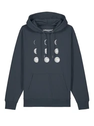 wat? Apparel Hoodie Moonphases Dunkelblau/Grau/Blau