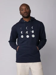wat? Apparel Hoodie Moonphases Dunkelblau