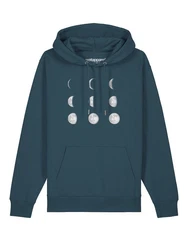 wat? Apparel Hoodie Moonphases Grün/Türkis