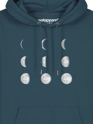 wat? Apparel Hoodie Moonphases Grün/Türkis