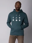 wat? Apparel Hoodie Moonphases Grün/Türkis
