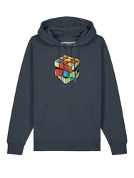 wat? Apparel Hoodie Pixel Zauberwürfel Grau/Blau/Hellblau/Hellgrau/Mischfarben