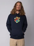 wat? Apparel Hoodie Pixel Zauberwürfel Blau/Dunkelblau/Hellblau/Mischfarben
