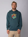 wat? Apparel Hoodie Pixel Zauberwürfel Grün/Blau