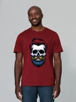 wat? Apparel T-Shirt Hipster Skull Dunkelrot/Bordeaux/Rot