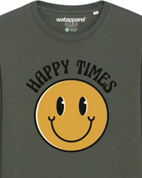wat? Apparel Sweatshirt Happy times 