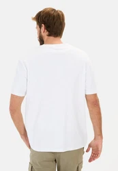 camel active T-Shirt aus Organic Cotton Weiß/Creme