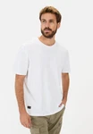 camel active T-Shirt aus Organic Cotton Weiß/Creme
