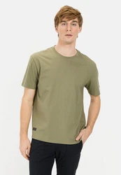 camel active T-Shirt aus Organic Cotton Dunkelgrün/Khaki