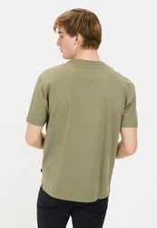 camel active T-Shirt aus Organic Cotton Dunkelgrün/Khaki