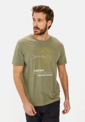camel active T-Shirt Dunkelgrün/Grün/Khaki