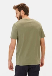 camel active T-Shirt Dunkelgrün/Grün/Khaki