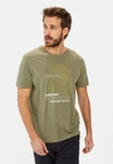 camel active T-Shirt Dunkelgrün/Grün/Khaki