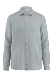 Hessnatur Outdoorhemd Regular (1-tlg) Grau/Hellblau/Hellgrau